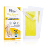 Disaar Hair Removal Wax Strips For Sensitive Skin - 20 Wax Strips